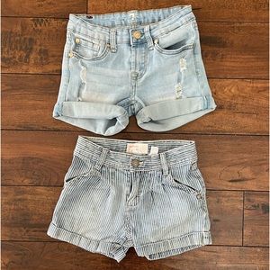 Girls size 6/6X denim shorts.